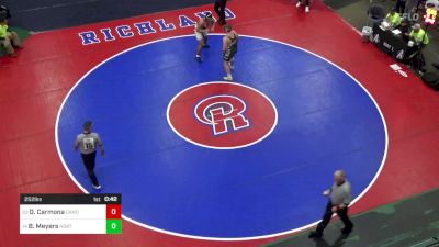 252 lbs Quarterfinal - Dakota Carmona, Canon McMillan vs Brady Meyers, North Star