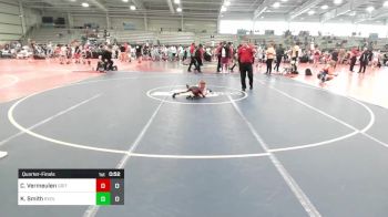 52 lbs Quarterfinal - Cael Vermeulen, Grit Mat Club Blue vs Kolton Smith, Revival Uprising