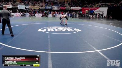 119 lbs Cons. Round 2 - Rylen Case, Valdez High School vs Christian Chandler, Scammon Bay High School