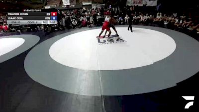 175 lbs Travion Jones, IEWA - Inland Empire Wrestling Association vs Isaac Ceja, CVWA - Central Valley Wrestling Association