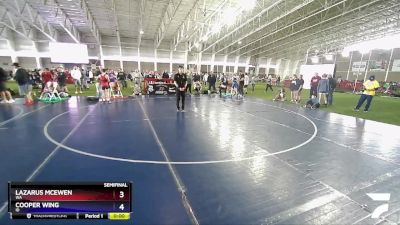 100 lbs Semifinal - Lazarus McEwen, WA vs Cooper Wing, ID