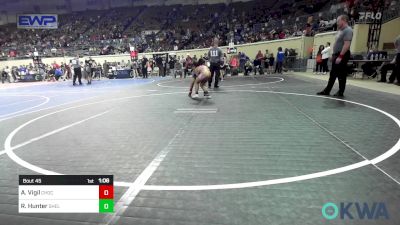 83 lbs Quarterfinal - Abel Vigil, Choctaw Ironman Youth Wrestling vs Rogan Hunter, Shelton Wrestling Academy