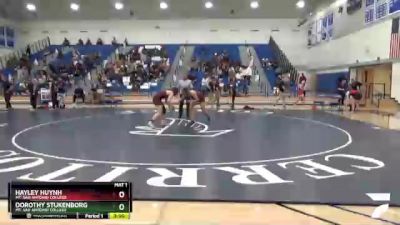 160 lbs Cons. Round 3 - Hayley Huynh, Mt. San Antonio College vs Dorothy Stukenborg, Mt. San Antonio College