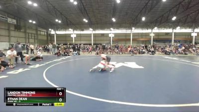 82 lbs Round 3 (3 Team) - Landon Timmons, Fighting Squirrels vs Ethan Dean, Hawk WC