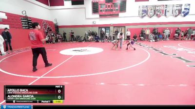 53 lbs Semifinal - Alondra Garcia, Moses Lake Wrestling Club vs Apollo Baca, Lake Stevens Wrestling Club