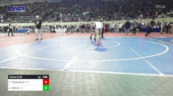 123 lbs Round Of 32 - Tyce Thompson, Piedmont vs Jace Davis, Ada Junior High