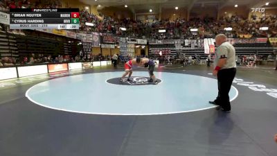 215 lbs Cons. Round 2 - Brian Nguyen, Marion Hs vs Cyrus Harding, Hoyt-Royal Valley Hs