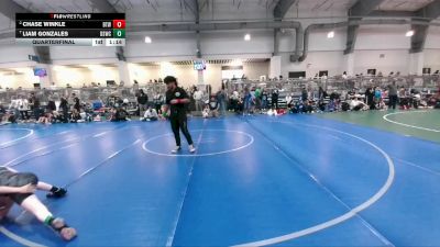 95 lbs Quarterfinal - Liam Gonzales, Dead Shot Wrestling Club vs Chase Winkle, Best Trained Wrestling