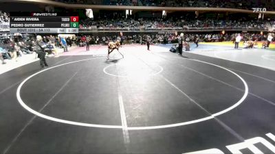 5A 113 lbs Champ. Round 1 - Aiden Rivera, Amarillo Tascosa vs Pedro Gutierrez, Pflugerville Weiss