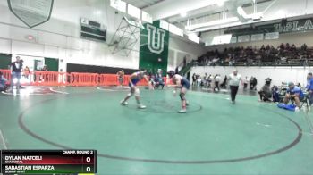 190 lbs Champ. Round 2 - Dylan Natceli, Chaparral vs Sabastian Esparza, Bishop Amat