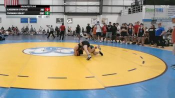 120 lbs 1 - Caedmon Stoyle, JAMES ISLAND WRESTLING CLUB vs Thomas Egley, GREAT BRIDGE WRESTLING CLUB