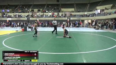 85 lbs Cons. Round 1 - Charlie Salonek, Bison Wrestling Club vs Jace Koch, Spring Valley- Elmwood