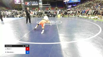 120 lbs Cons 8 #2 - Jackson Blum, Michigan vs Seth Mendoza, Illinois