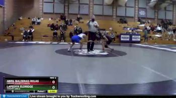 115 lbs Quarterfinal - Abril Balderas-Rojas, Cascade (Everett) (Girls) vs Lafediya Eldridge, Tahoma (Girls)