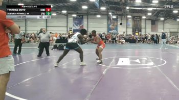220 lbs Rr Rnd 3 - Tyvariez Boyd, CCWC Blue vs Albert Powell Jr, FORGE H/S 2