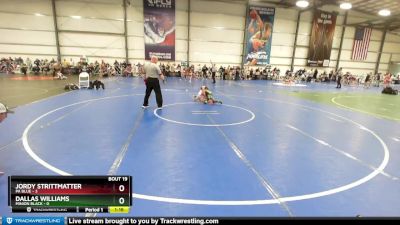 52 lbs Rd# 8- 12:30pm Saturday Final Pool - Jordy Strittmatter, PA Blue vs Dallas Williams, Minion Black