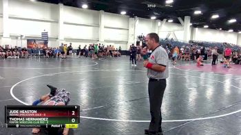 106 lbs Round 1 (6 Team) - Jude Heaston, Indiana Smackdown Gold vs Thomas Hernandez, Foxfire Wrestling Club RED