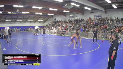 120 lbs Round 2 - Isabella Karsseboom, Wilsonville vs Ah Pymm Mcdaniel, Dallas Mat Club