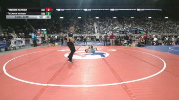 4A-144 lbs Cons. Semi - Ryker Hansen, Cheyenne East vs Logan Rager, Sheridan
