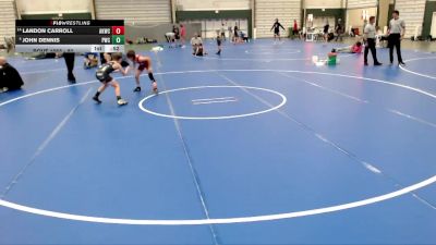 80 lbs Cons. Semi - John Dennis, Pioneer Wrestling Club vs Landon Carroll, Atwood Kids Wrestling Club