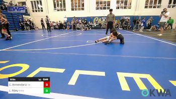 61 lbs Consolation - Connor Armendariz, Tuttle Wrestling vs Leland Riley, Midwest City Bombers Youth Wrestling Club