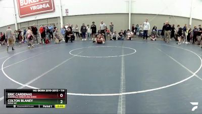 114 lbs Cons. Semi - Eric Cardenas, Guerrilla Wrestling (GWA) vs Colton Blaney, Nova WC