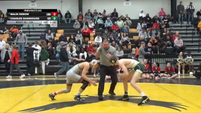 126 lbs Semifinal - Malik DeBow, Linn-Mar vs Charles Barnhouse, Iowa City, West