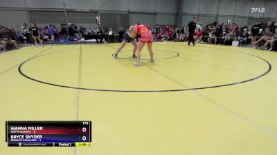 170 lbs Placement Matches (16 Team) - Giahna Miller, South Dakota vs Bryce Snyder, Pennsylvania Red