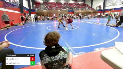 126 lbs Consolation - Hank Lawler, Jenks Middle School Boys vs Anthony Hallmark, Cleveland