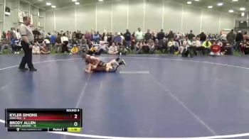 95 lbs Round 4 (6 Team) - Brody Allen, Wyoming Brown vs Kyler Simons, Iowa Red