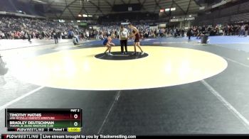 126 lbs Champ. Round 2 - Bradley Deutschman, Tahoma Jr. Bears Wrestling Club vs Timothy Mathis, Lind-Ritzville Marmots Wrestling