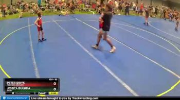 53 lbs Round 3 - Peter Didyk, Michigan Matcats vs Jessica Buurma, WOW