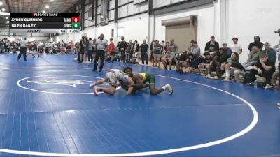 132 lbs Allday - Jalen Bailey, GREAT BRIDGE WRESTLING CLUB vs Ayden Sumners, RALEIGH AREA WOLFPACK BLACK