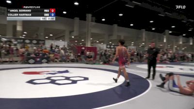 Cons. Round 6 - Angel Serrano, Pomona Wrestling Club Colorado vs Collier Hartman, Canon-McMillan High School Wrestling