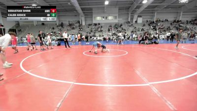 85 lbs Rr Rnd 1 - Sebastian Shine, All-American Wrestling Club MS vs Caleb Judice, 4M