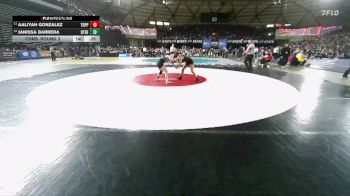 Girls 2A 100 lbs Cons. Round 3 - Aaliyah Gonzalez, Toppenish (Girls) vs Janissa Barrera, Othello (Girls)