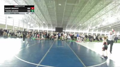 65 lbs Cons. Semi - Olivia LeCates, Stallions Wrestling Club vs Oakley Bradley, Uintah Wrestling