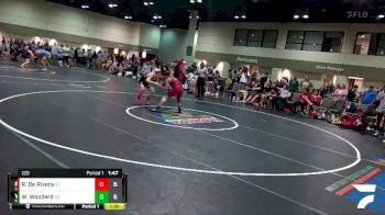 120 lbs Placement Matches (16 Team) - Walter Woodard, Kame Style vs Roberto De Rivera, LG Braves Garrnet