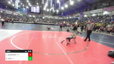 54 lbs Consi Of 8 #2 - Landon Gustafson, Colorado Outlaws vs Kanon Huff, La Veta
