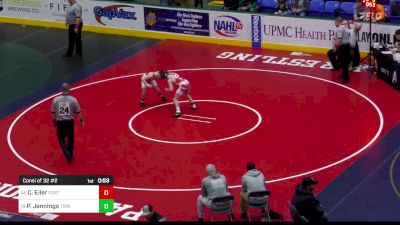 96 lbs Consi Of 32 #2 - Cameron Eiler, Fort Cherry vs Parker Jennings, Trinity