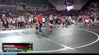 41-43 lbs Round 1 - Santino Guzman, Fort Lupton Metro Wrestling Club vs Axton Fouts, Ridge Wrestling Club