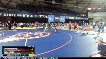 53 lbs Quarterfinal - Jaxonn Estrada, Wrestling Club Tacoma Slam vs Finn Gudde, Punisher Wrestling Company