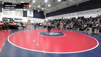 140 lbs Semifinal - Sumaya Lazaro, Northview vs Rachel Critz, Marina
