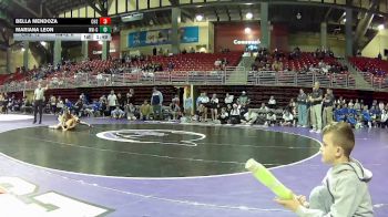 135 lbs Round 5 (6 Team) - Bella Mendoza, Crismon High School vs Mariana Leon, Northwest