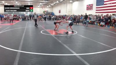 114 lbs Champ. Round 2 - Alex Walser, Maple River/USC vs Jaxon Seggerman, MAHACA