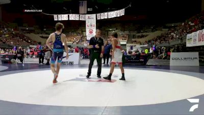 All Cadet Boys Freestyle Lower - 126 lbs Cons. Round 3 - Josiah Kirch, Valhalla High School Wrestling vs Peyton Bowlin, Frontier High School Wrestling