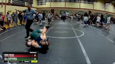 96-100 lbs Semifinal - Reid Miles, Gentile Trained vs Eli Cornwell, Front Royal Raptors