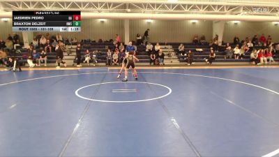101-109 lbs Quarterfinal - Jaedrien Pedro, GI Grapplers vs Braxton Delzeit, Hays Wrestling Club