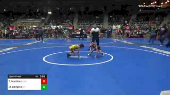 52 lbs Semifinal - Tobias Martinez, Maize WC vs Matthew Campos, Red Wave Wrestling