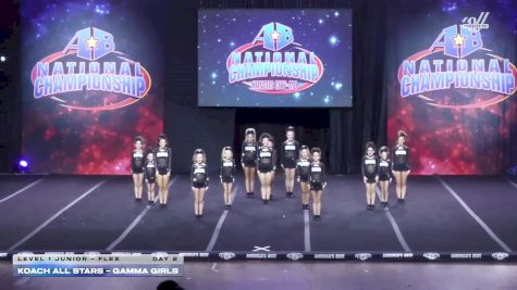 Koach Allstars - Gamma Girls [2025 L1 Junior - Flex Day 2] 2025 America's Best Grand Nationals